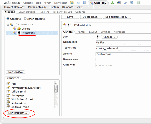 create property create property
