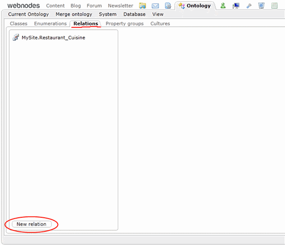 relations tab relations tab